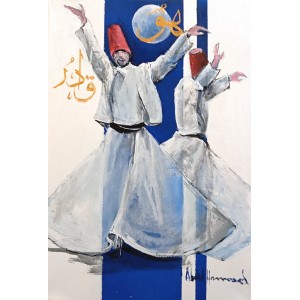 Abdul Hameed, 12 x 18 inch, Acrylic on Canvas, Figurative Painting, AC-ADHD-076